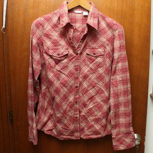 Red Plaid Button up Shirt